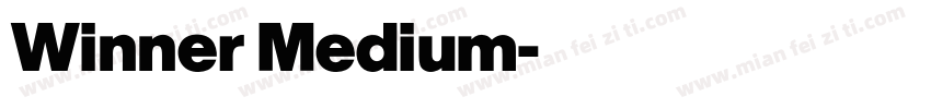 Winner Medium字体转换